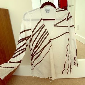 Jigsaw x Marcus James 100% Silk blouse